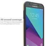Wholesale Samsung Galaxy J3 Emerge, J3 (2017) Armor Hybrid Case (Gold)